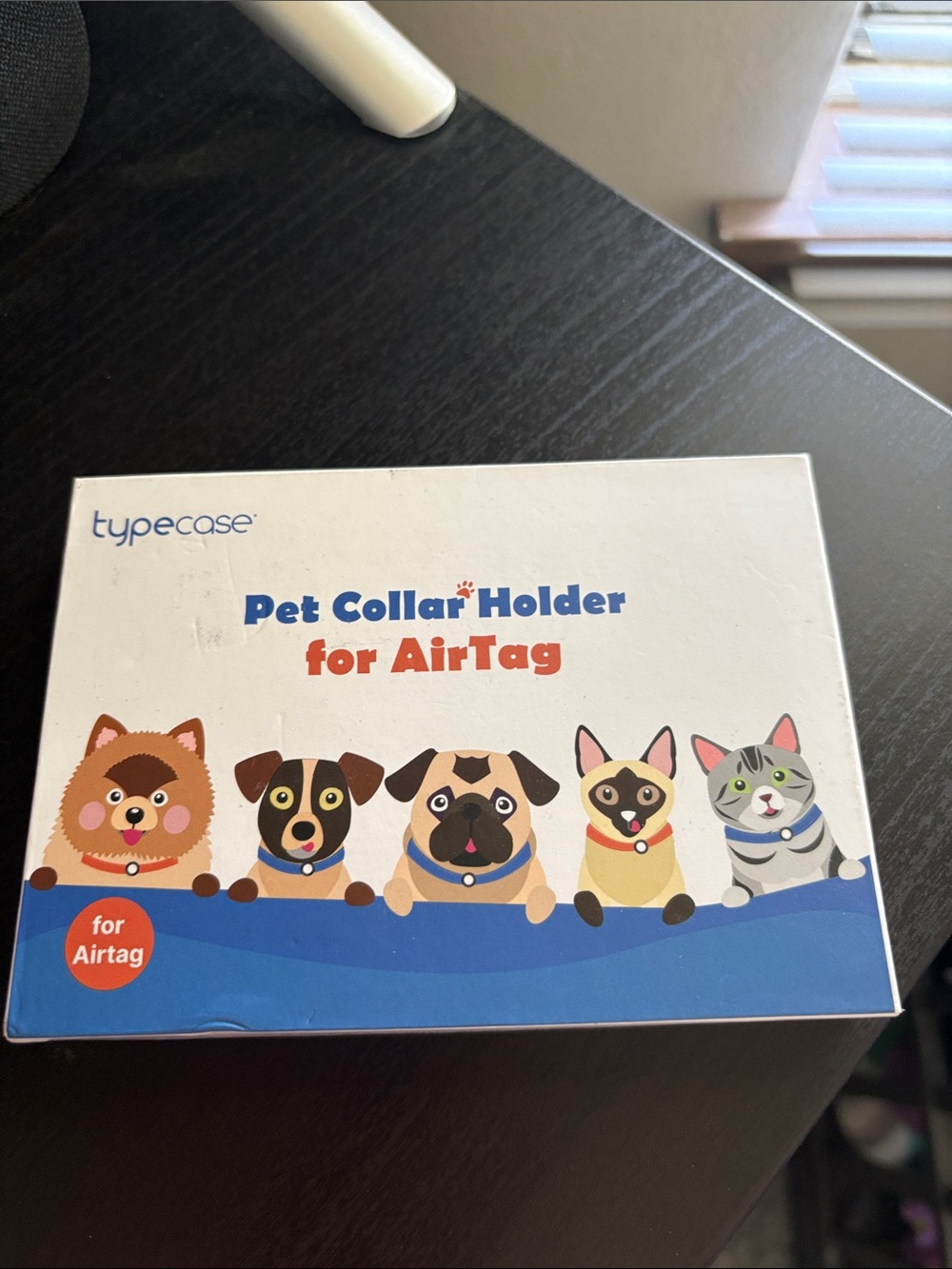 Pet Collar Holder for AirTag - Blue